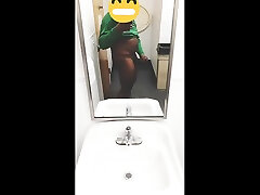 public bathroom and mvebubble butt stroke