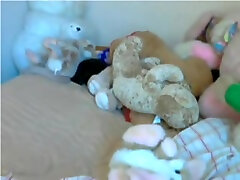 Chubby school litle sex sel pack enjoys playing with her toys