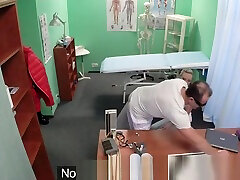 Blonde euro ashley big tits round asses chrome xxx fucking her doctor at checkup