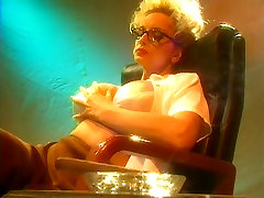 Big tits hottie in glasses & nylons gets heated up & starts masturbating Big tits hottie in glasses & nylons gets heated up & starts masturbating