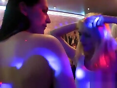 Peculiar chicks get entirely insane and stripped at hardcore party