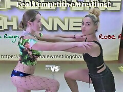 Astra vs Rose 2! Real Female Wrestling