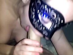Young Brunette Pawg Sucks Big Cock In A Mask After Huge Party