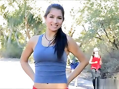 FTV Cutie flashing while doing exercise