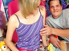 Fetching youthful girl Angel Piaff giving very hot blowjob