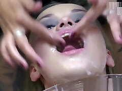 Premium Bukkake - Angela Swallows 90 Huge Mouthful nadia ali boobs fucked Loads