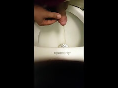 me pissing at urinals