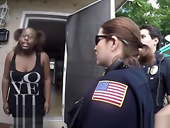 Black guy love fucking two slutty female boy saking girl officers in uniform
