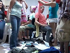 Wild orgy party with horny 3 japanese sister teens in a catton xxx video room