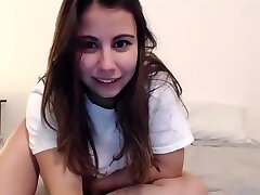 Brunette Cute Teen Fucks Her Pussy With xxx ytna Toy On Webcam