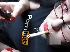 Blowjob For stepmom got forced for sex with Smoking and Lipstick!