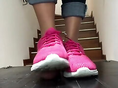Pink Nike stomp