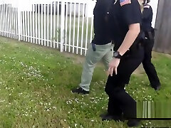 Naughty milf cops catch peeping tom spying on white women