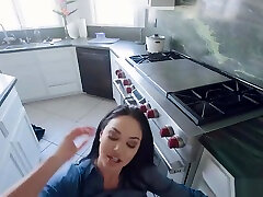 Brooke got hard fucking over kitchen counter