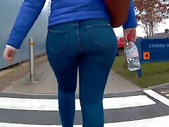 Candid ass in tight grazy boy & pants compilation