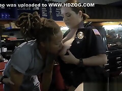 Mechanic Shop owner is subdued by horny milf cops into fucking their pussies