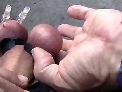 extreme session of cbt , 4 needle in ball from my Master