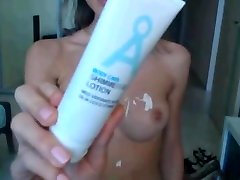 big boobs massage with cream