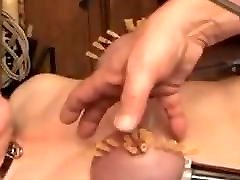 Sticking Needles In Tied Boobs