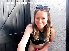 Outdoors Masturbation By A Hot Blondie