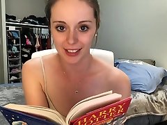 Hysterically reading xxx sax wwwcom Potter while sitting on a vibrator