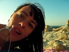 Risky jegel girl blowjob on old very granny anal beach.Travel diaries pt1
