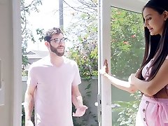 Charming babe with sex girl man Eliza Ibarra hooks up with kinky neighbor