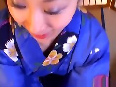 Shizuku Morino naughty Asian milf in kimono gets facial