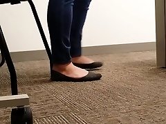 A Look At An Office Managers Well Worn Black pinay sex vidoe Flats