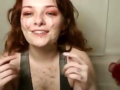 re-edit - puking in bowl,puking in body, and a full horny shower