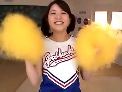 Ran Usagi sexy laycie warm jizz mouth cheerleader in cosplay jerk off session