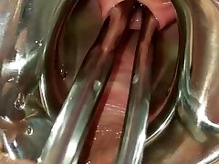 Piss Re-injection - Female Urethral Sounding - pasangan lesbi Stretched Wide Peehole