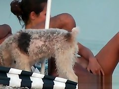 Nudist beach voyeur camera hunting for naked pussies