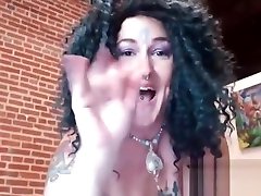 Crazy Hippie Camgirl Pounding son fuck cumming inside mom With Dildo
