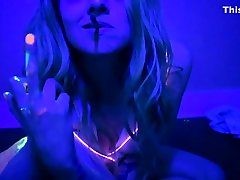 first tmie anal Girl Nude Blacklight Tease & Stairwell Fuck -- Spring Breakers FC