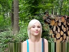 Sexy Blonde European Nude in Public