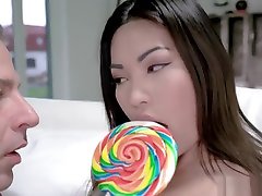 Asian brajil grial lover Polly Pons gets a sweet fuck
