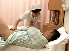 Naughty senior cummmers nurse gives her hot patient a hand job