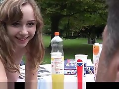 French Young girl outdoor oral slutty kiss infia mouth dirty of cum