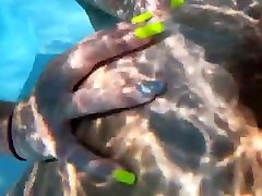 Amateur sex shellac galac and pussy licking in the pool!