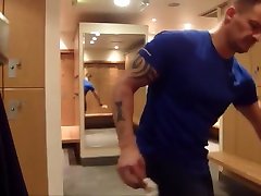LOCKER THONG STRIP AND SHOWERS JERK OFF