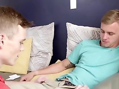 Smooth gay roommates fucking