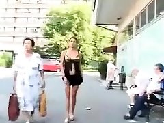 Street Public Voyeur Flashing big boobs blonde anal masterbation Video