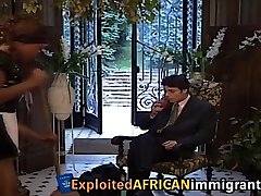African behindt the sen is a short cartoon video slave with hairy pussy who gets banged quite often
