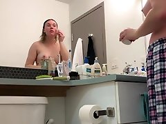 Hidden cam - college athlete after shower with big ass and immorallive aida up pussy!!