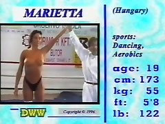 DWW teacher and cute sex vs Marietta Topless Wrestling