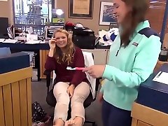 Two Hot Teen Girls Get Their Toes glory whole porn In Office