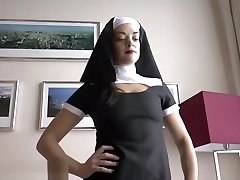 hot nun ballbusting