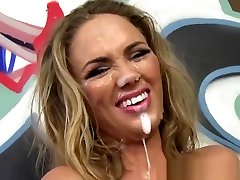 Katie Kox Gets Her Face Jizzed By xxx hot sex rap Men