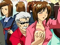Uncensored Hentai - smashing public fuck in the dildo anal vedio train